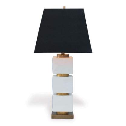 Port 68 Manhattan Table Lamp Cream, Brass