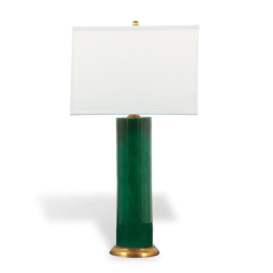 Port 68 Melrose Table Lamp Emerald Green, Brass
