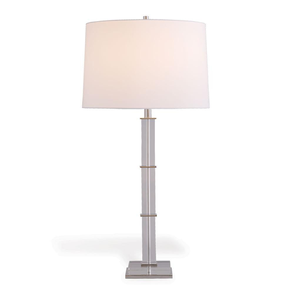 Port 68 Metro Table Lamp Clear, Polished Nickel