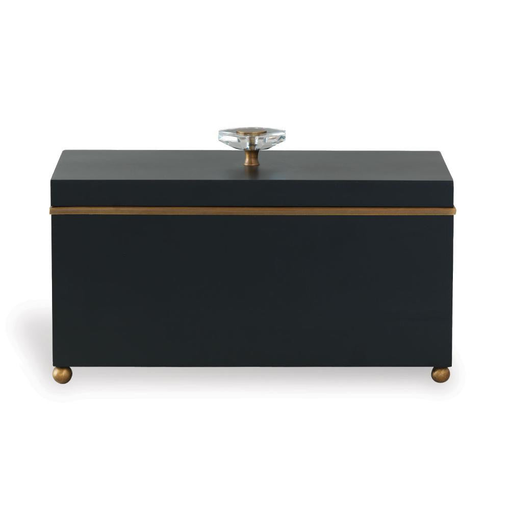 Port 68 Naples Box Black, Aged Brass