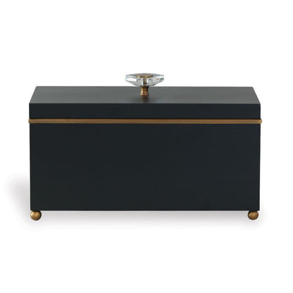 Port 68 Naples Box Black, Aged Brass