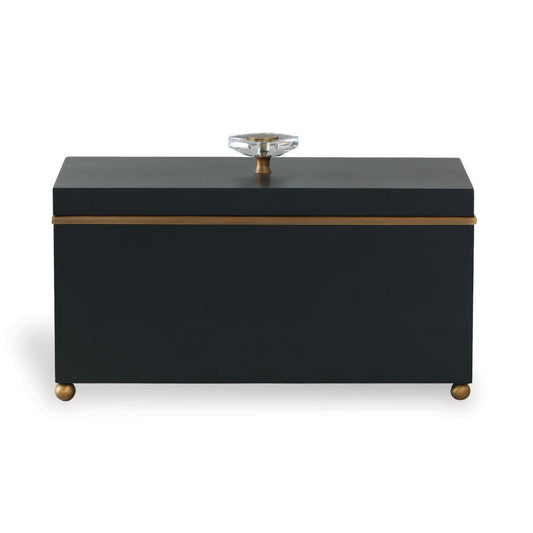 Port 68 Naples Box Black, Aged Brass