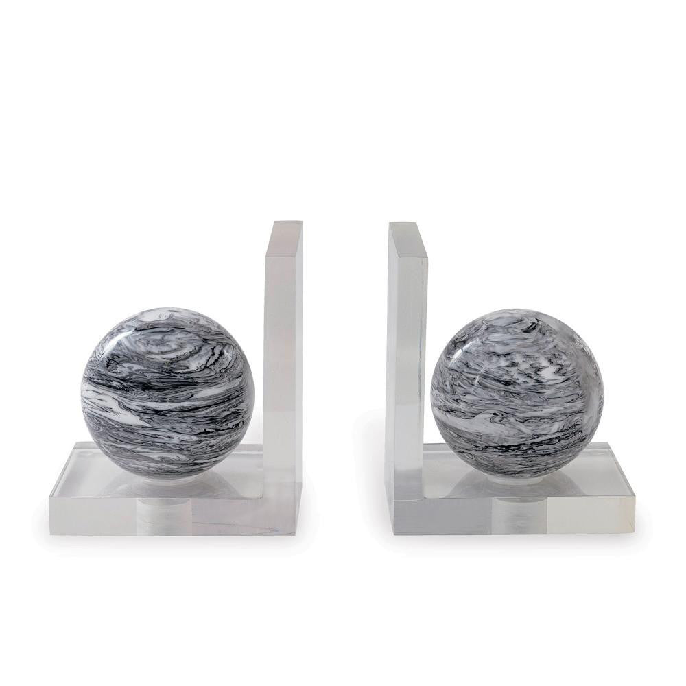 Port 68 Prescott Set of 2 Bookends Black, Clear