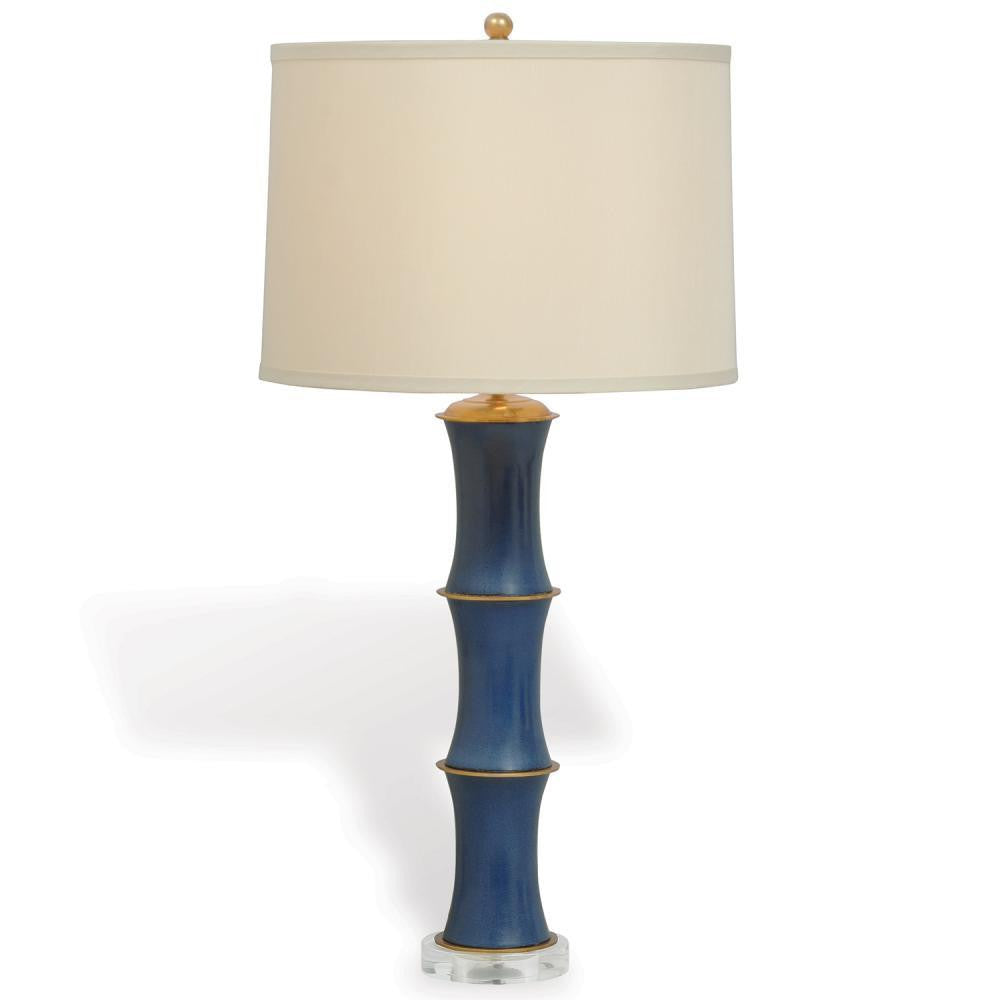Port 68 Rivoli Table Lamp Navy Blue, Brass
