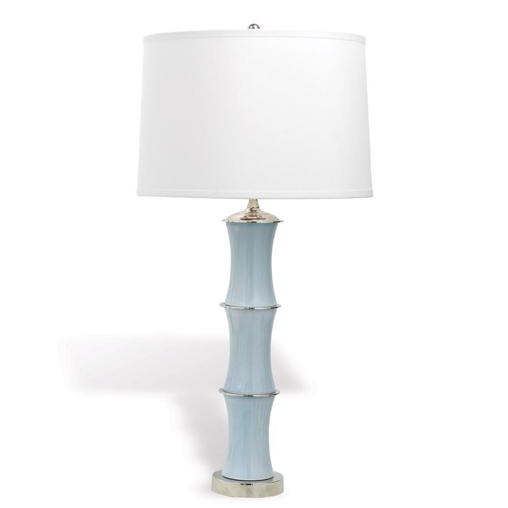 Port 68 Rivoli Table Lamp Smoke, Polished Nickel