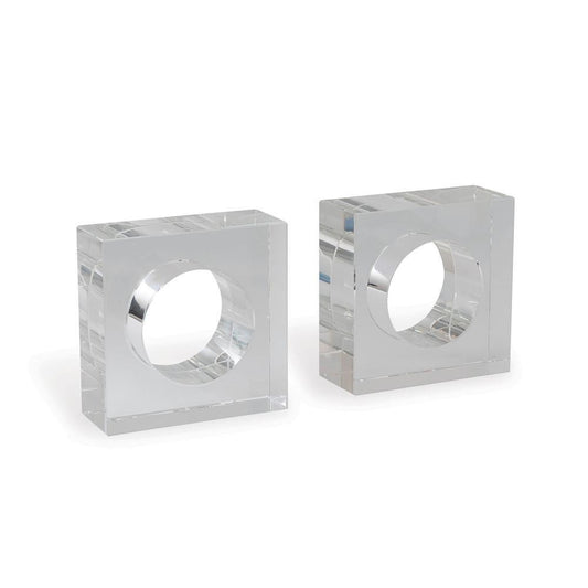 Port 68 Sandy Set of 2 Bookends Clear