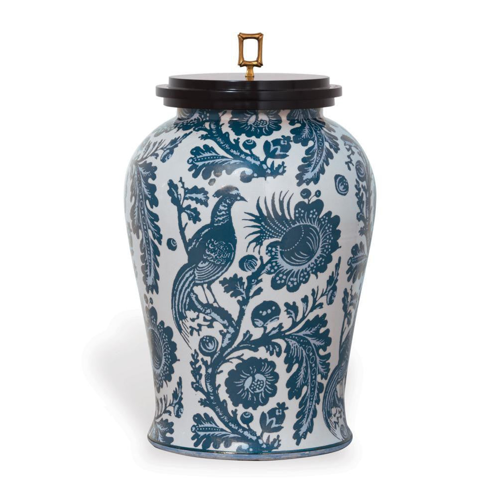 Port 68 Scalamandre Arcadia Jar Blue, White