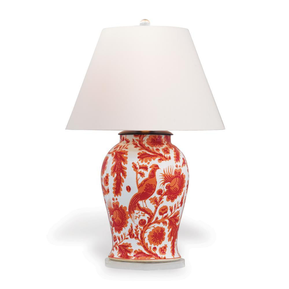 Port 68 Scalamandre Arcadia Table Lamp Red, White