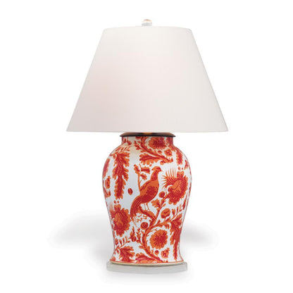 Port 68 Scalamandre Arcadia Table Lamp Red, White