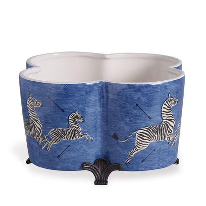 Port 68 Scalamandre Zebra Planter Denim