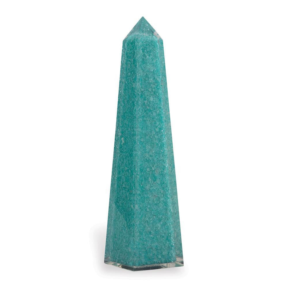 Port 68 Stoneridge Obelisk Sculpture Turquoise