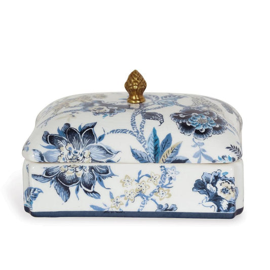 Port 68 Williamsburg Braganza Box Blue, Brass