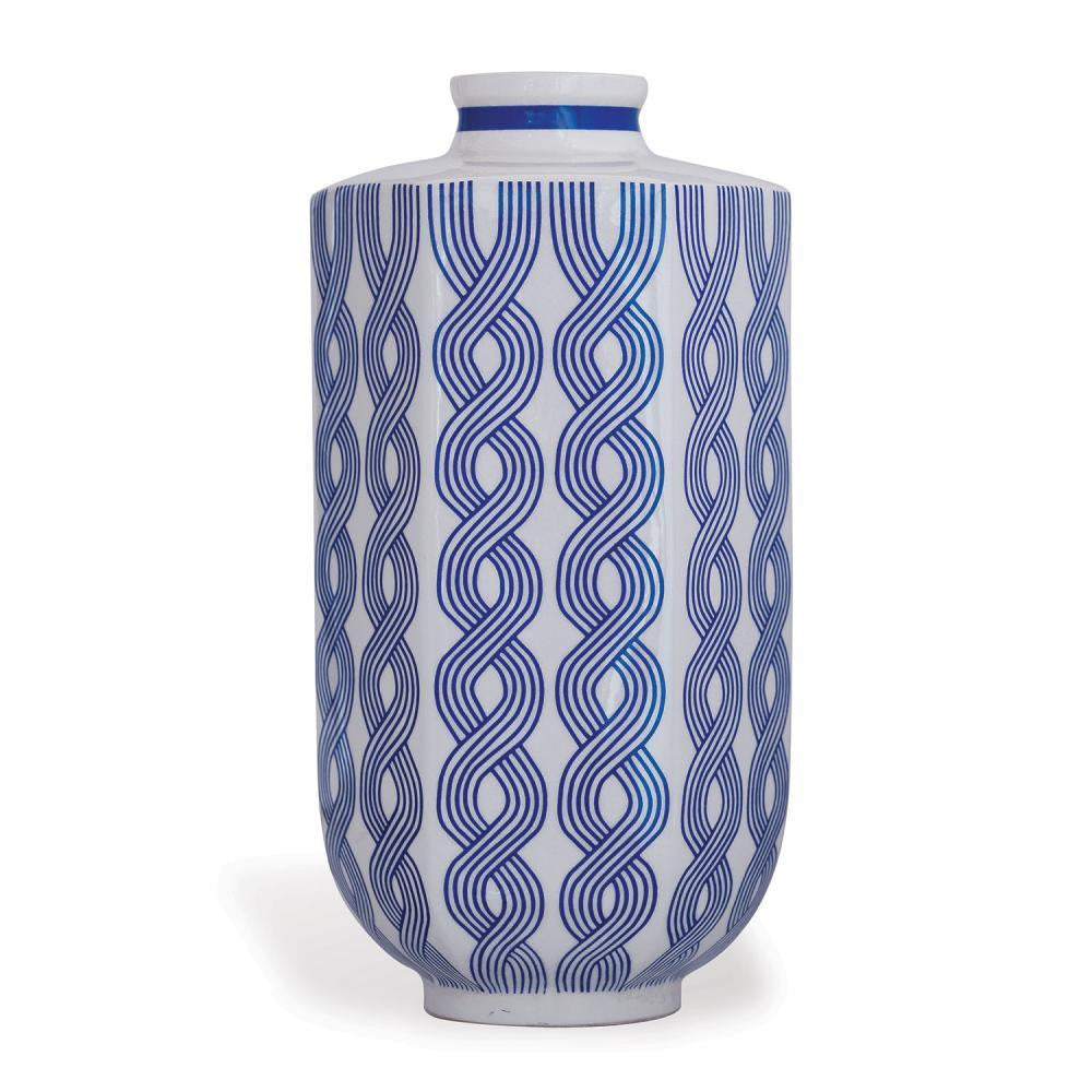 Port 68 Williamsburg Evelyn Vase Blue, White