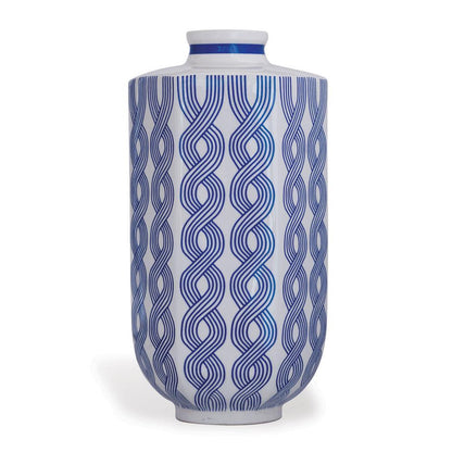 Port 68 Williamsburg Evelyn Vase Blue, White