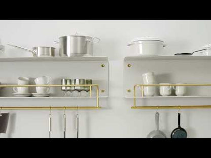Kitchen Shelf Girder Stone / Brass