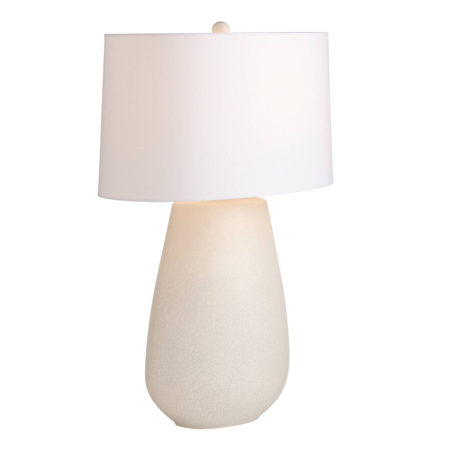 Arteriors Home Deagan Lamp Matte Stained Ivory Crackle