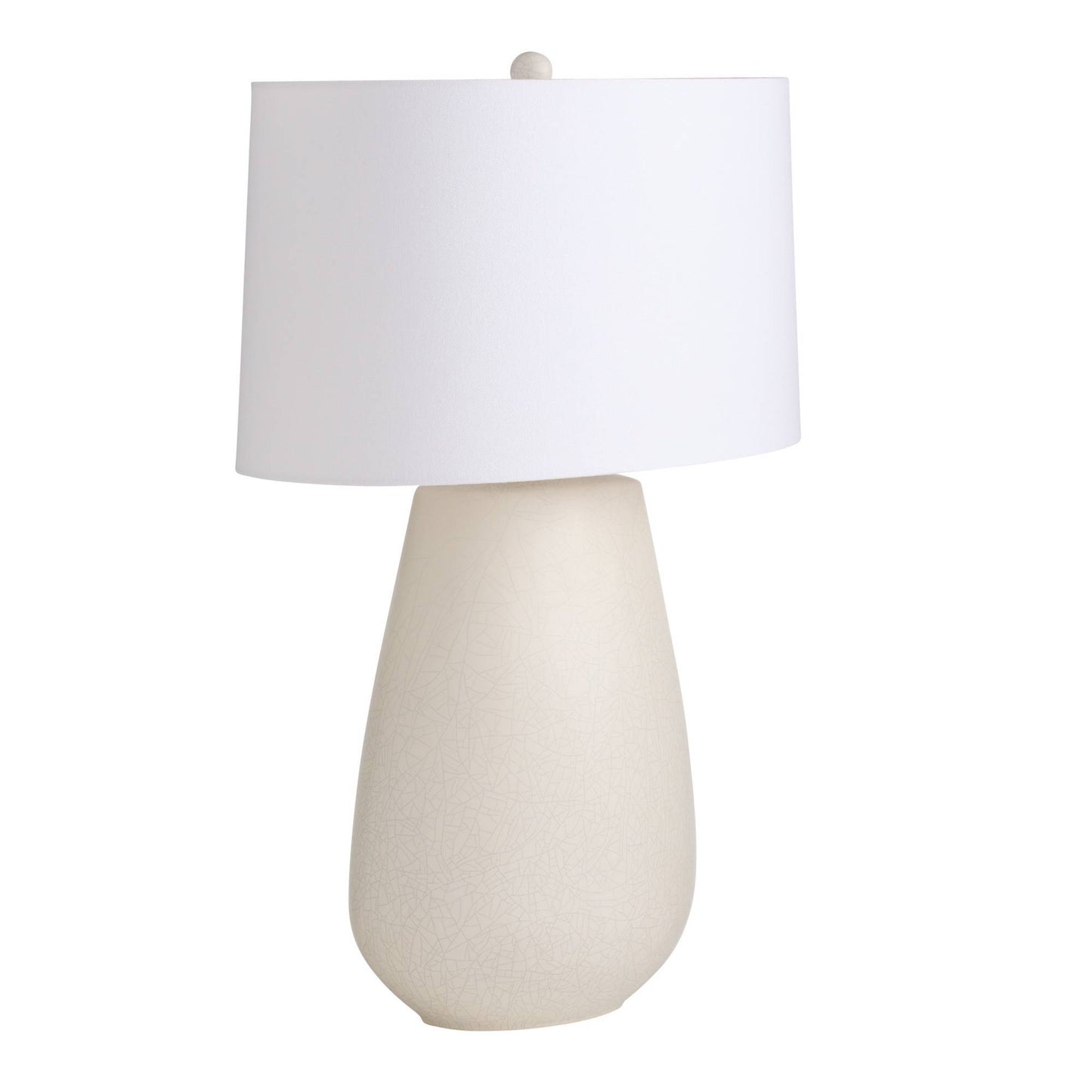Arteriors Home Deagan Lamp Matte Stained Ivory Crackle