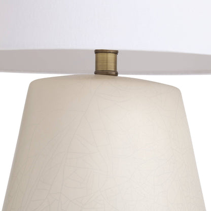 Arteriors Home Deagan Lamp Matte Stained Ivory Crackle