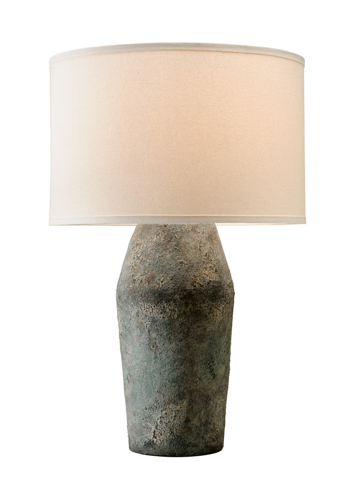 Troy Artifact Table Lamp Black, Moonstone