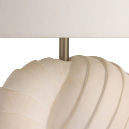 Arteriors Home Spira Table Lamp Natural Eggshell