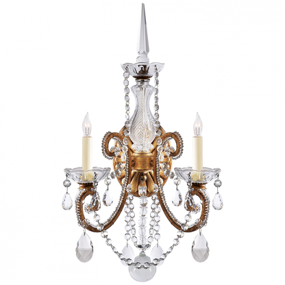 Ralph Lauren Adrianna Double Sconce Gilded Iron