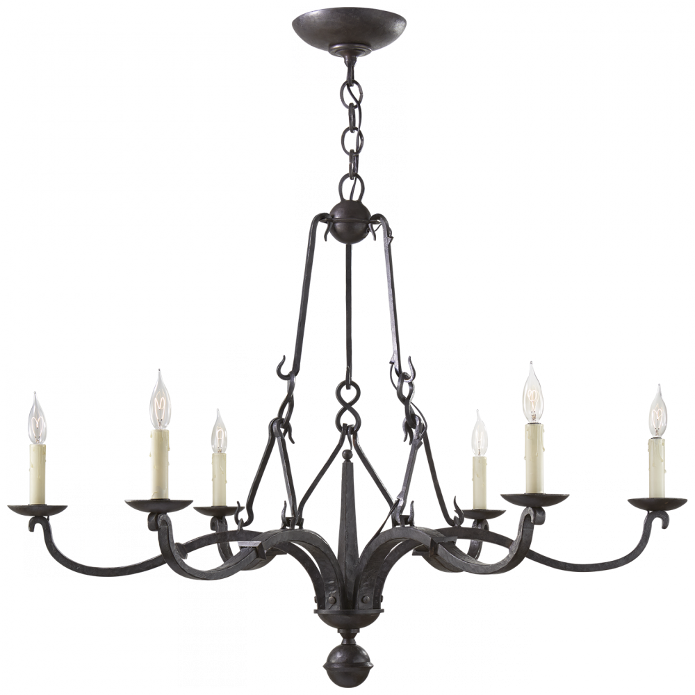 Ralph Lauren Allegra Medium Chandelier Aged Iron
