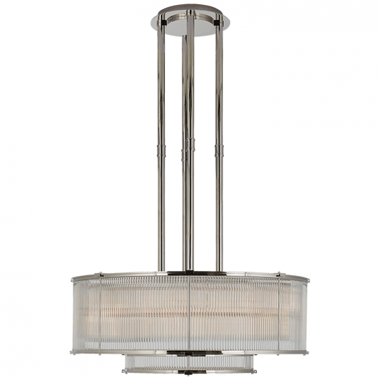 Ralph Lauren Allen Large Tiered Chandelier Polished Nickel