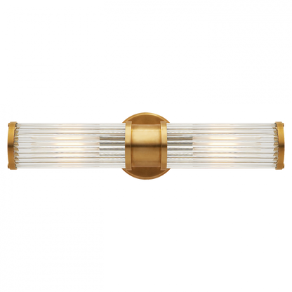 Ralph Lauren Allen Double Light Sconce Natural Brass