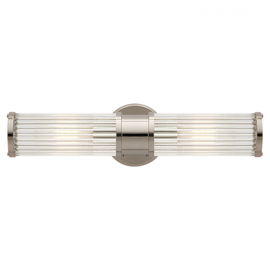 Ralph Lauren Allen Double Light Sconce Polished Nickel