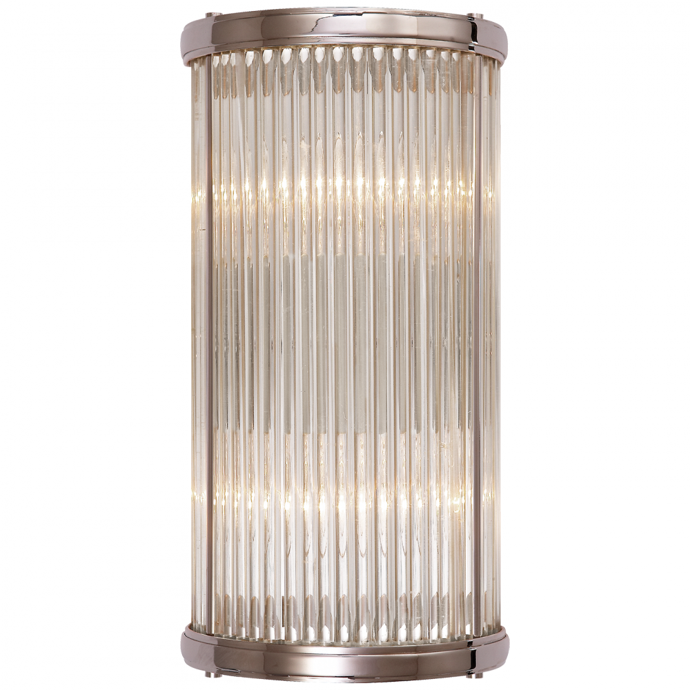 Ralph Lauren Allen Small Linear Bath Wall Sconce Polished Nickel