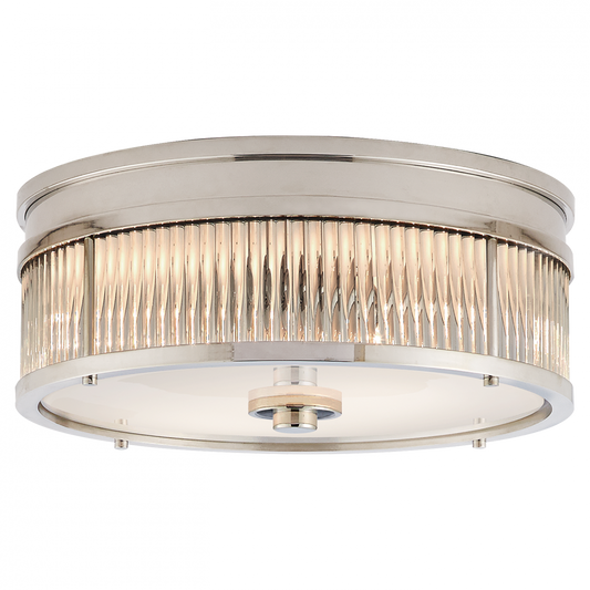 Ralph Lauren Allen Small Round Flush Mount Polished Nickel