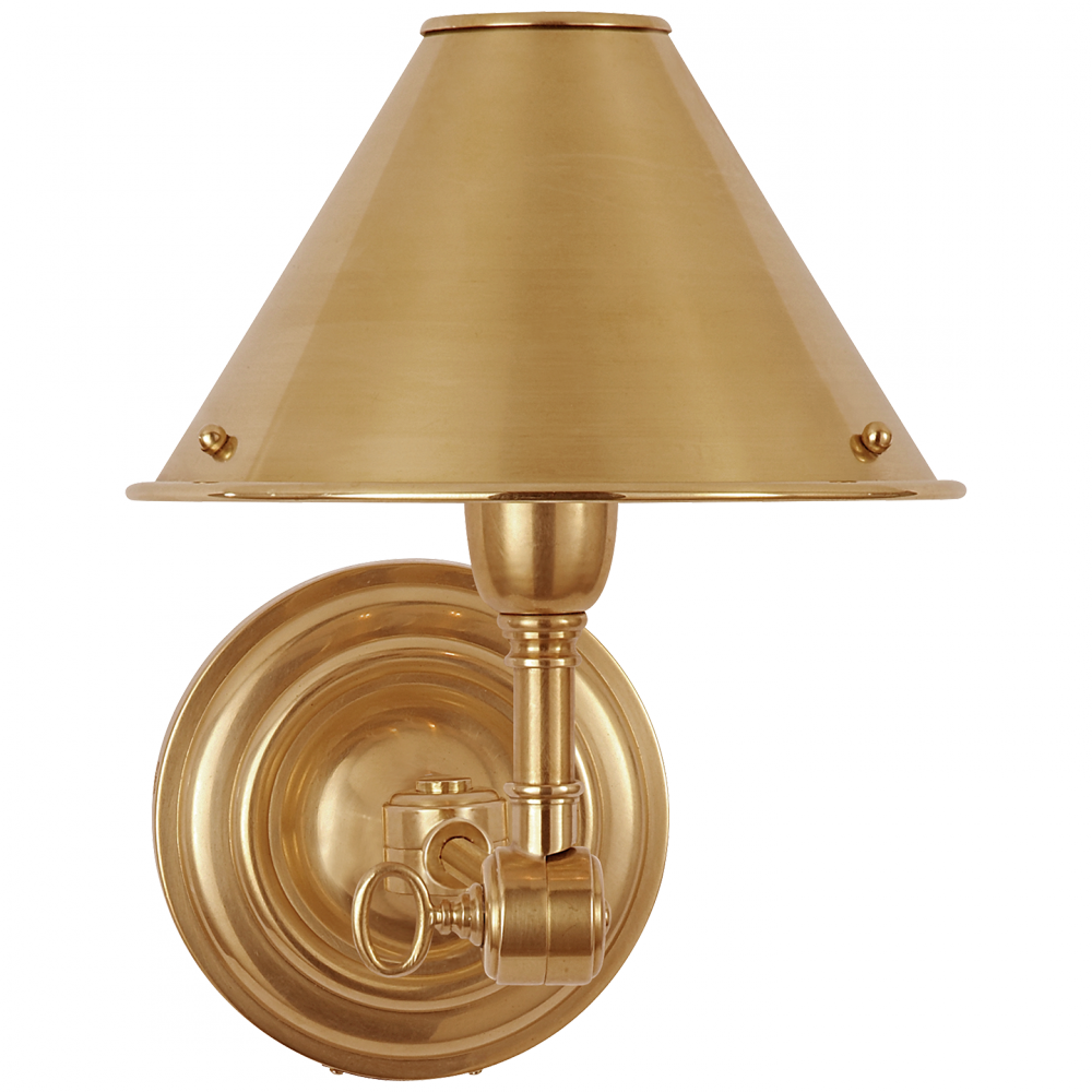 Ralph Lauren Anette Single Sconce Natural Brass
