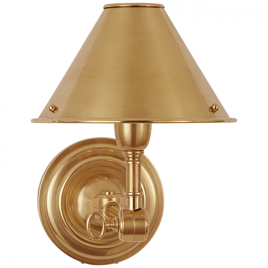 Ralph Lauren Anette Single Sconce Natural Brass