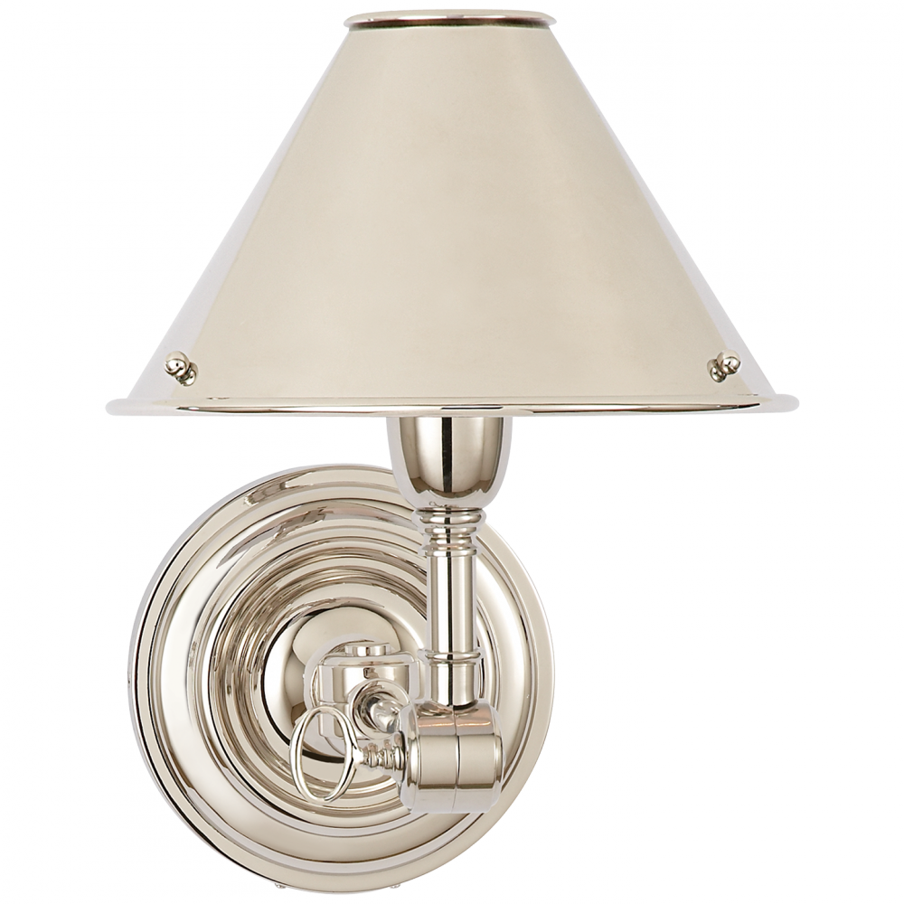 Ralph Lauren Anette Single Sconce Polished Nickel