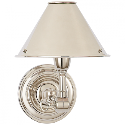 Ralph Lauren Anette Single Sconce Polished Nickel