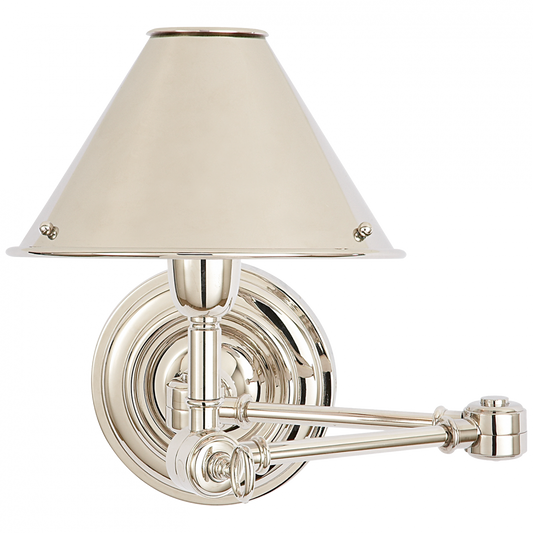 Ralph Lauren Anette Swing Arm Sconce Polished Nickel
