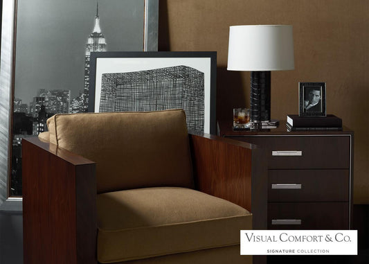Ralph Lauren Beckford Table Lamp Chocolate Leather