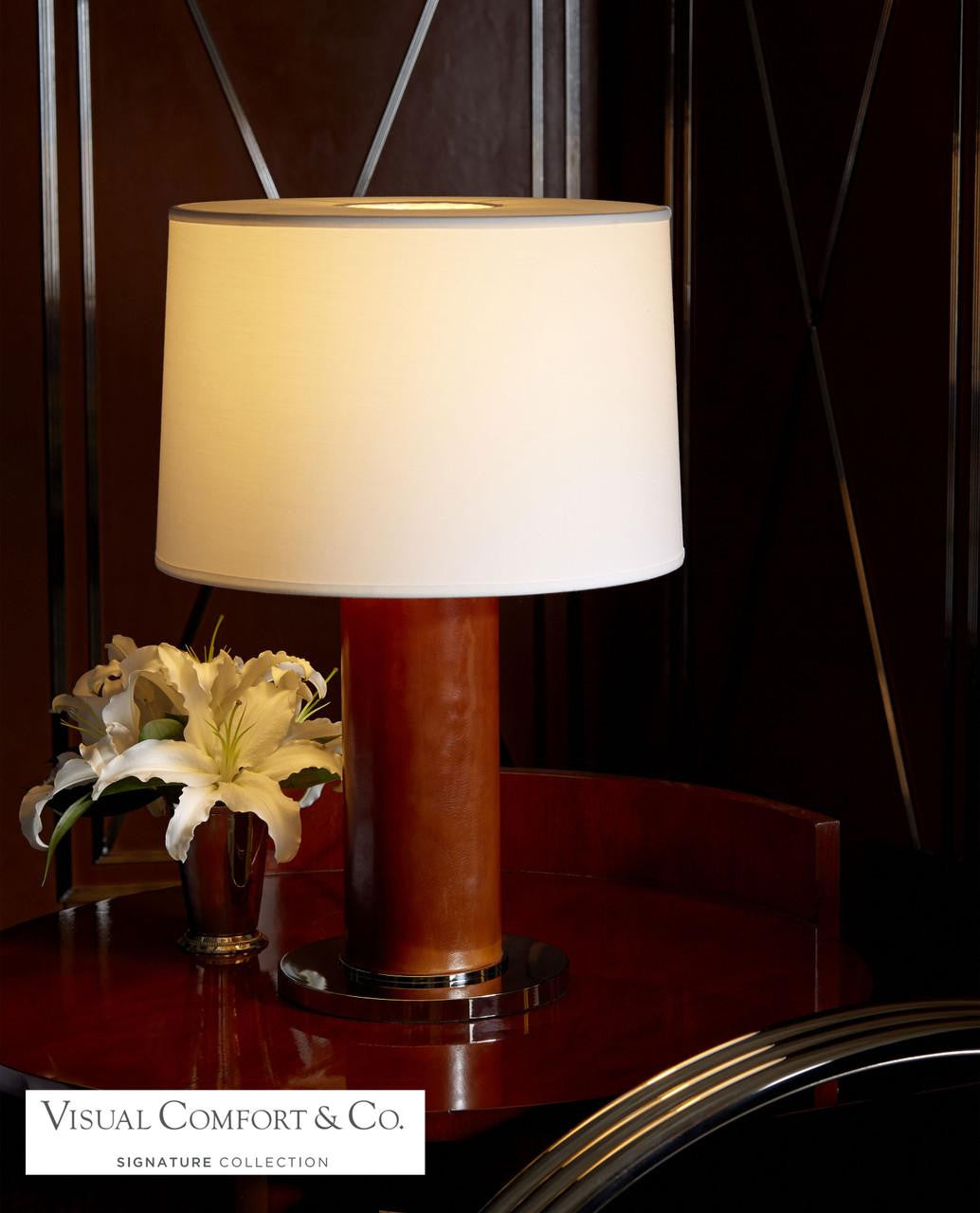 Ralph Lauren Beckford Table Lamp - Saddle Leather