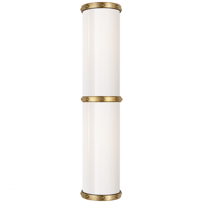 Ralph Lauren Bleeker Double LED Bath Wall Sconce Natural Brass
