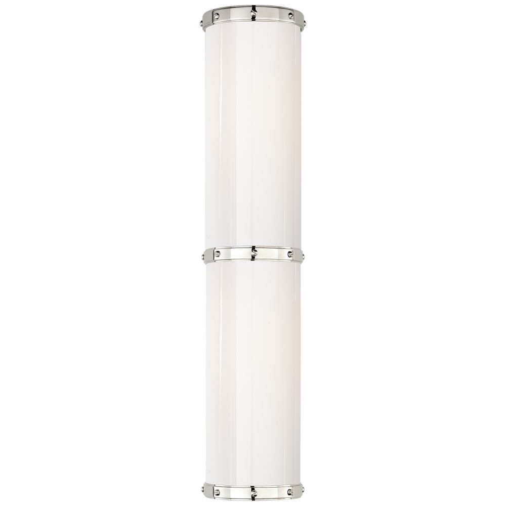 Ralph Lauren Bleeker Double LED Bath Wall Sconce Polished Nickel