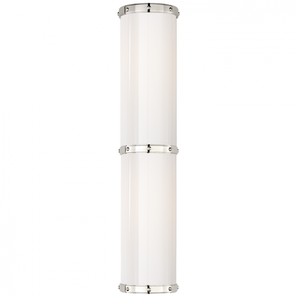 Ralph Lauren Bleeker Double LED Bath Wall Sconce Polished Nickel