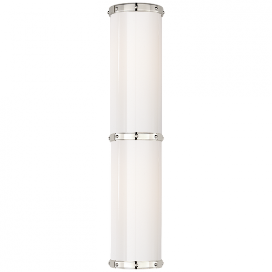Ralph Lauren Bleeker Double LED Bath Wall Sconce Polished Nickel