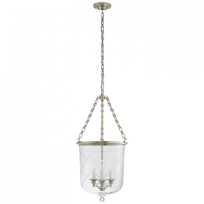 Ralph Lauren Cambridge Medium Smoke Bell Lantern Butler's Silver