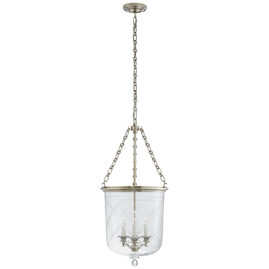 Ralph Lauren Cambridge Medium Smoke Bell Lantern Butler's Silver