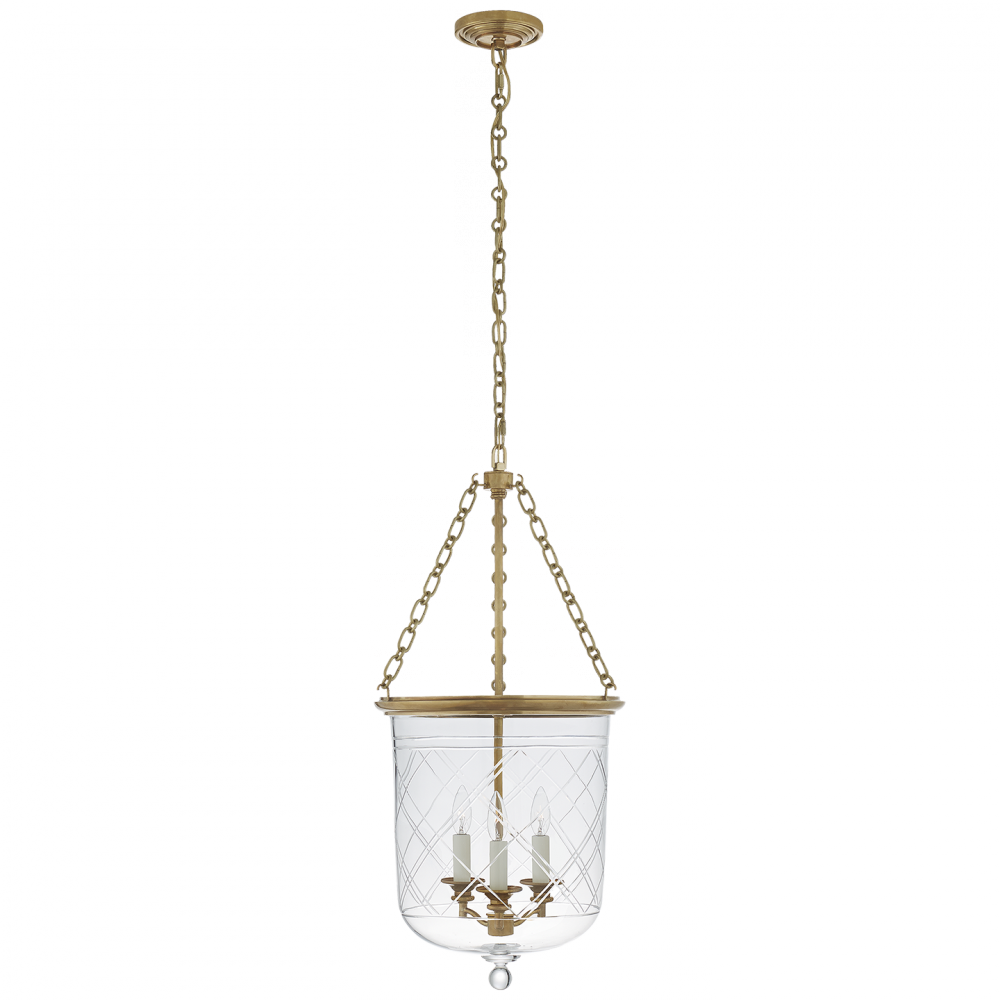 Ralph Lauren Cambridge Medium Smoke Bell Lantern Natural Brass