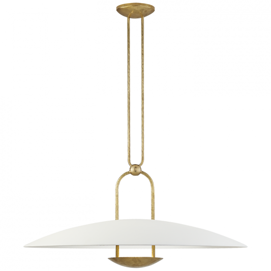 Ralph Lauren Cara Large Sculpted LED Pendant Natural Brass
