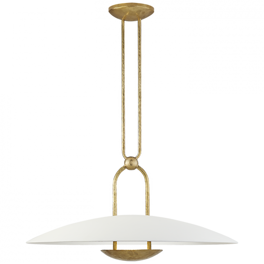 Ralph Lauren Cara Medium Sculpted LED Pendant Natural Brass