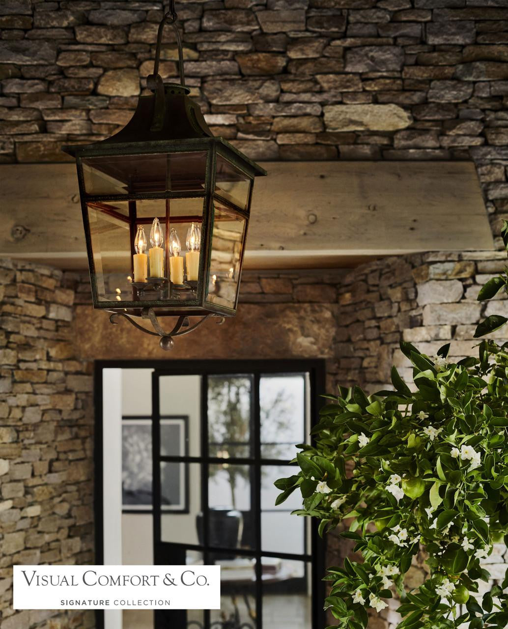 Ralph Lauren Carrington Small Lantern - Weathered Verdigris