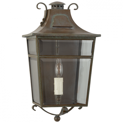 Ralph Lauren Carrington Small Wall Lantern Weathered Verdigris