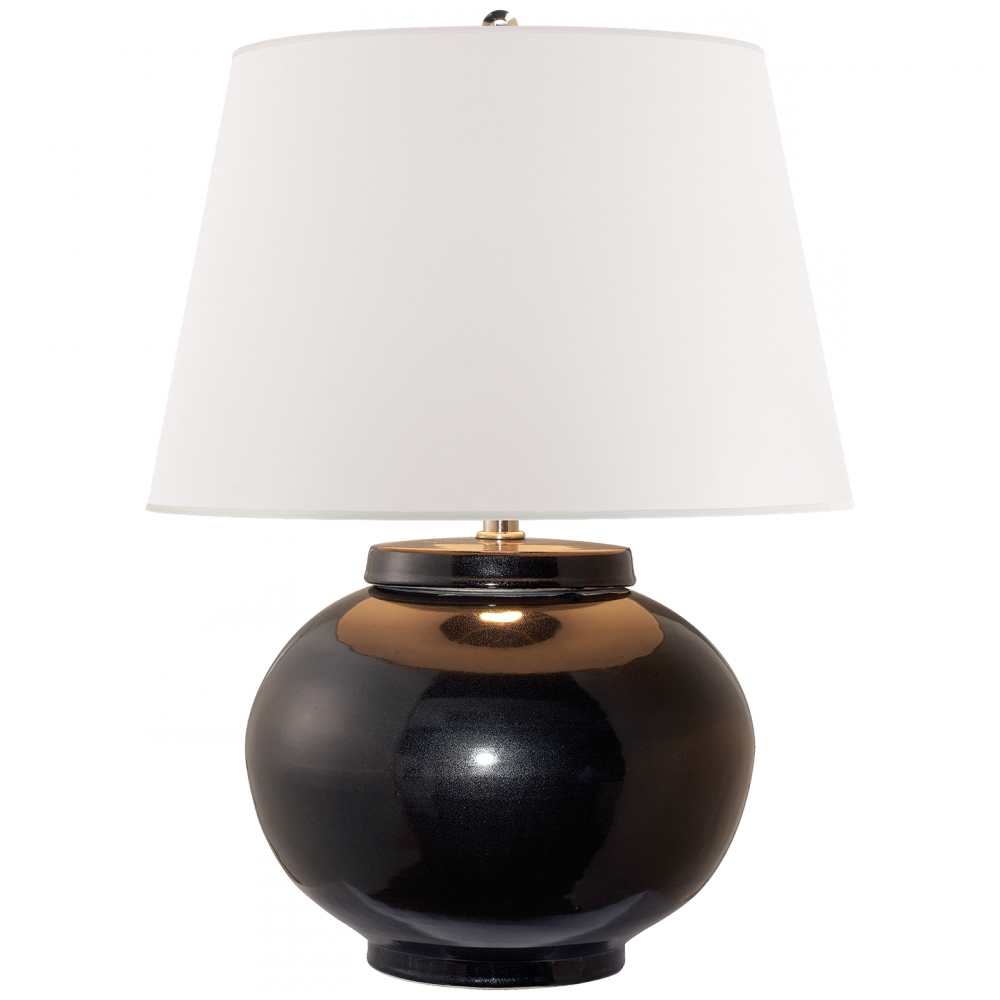 Ralph Lauren Carter Small Table Lamp Black Porcelain